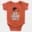 Idhu Vaaliba Vayasu Short Sleeve Baby Onesie in Orange Color